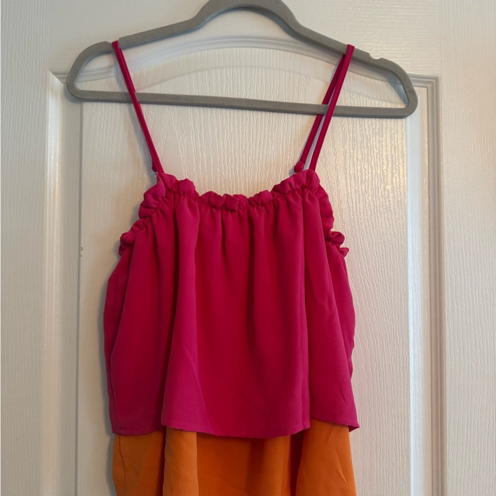 flowy crop top tank